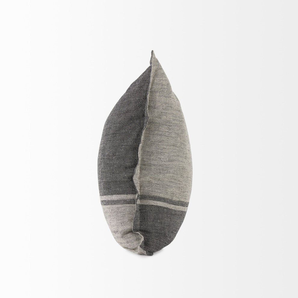 Zadie Light Gray & Dark Gray Decorative Pillow Cover