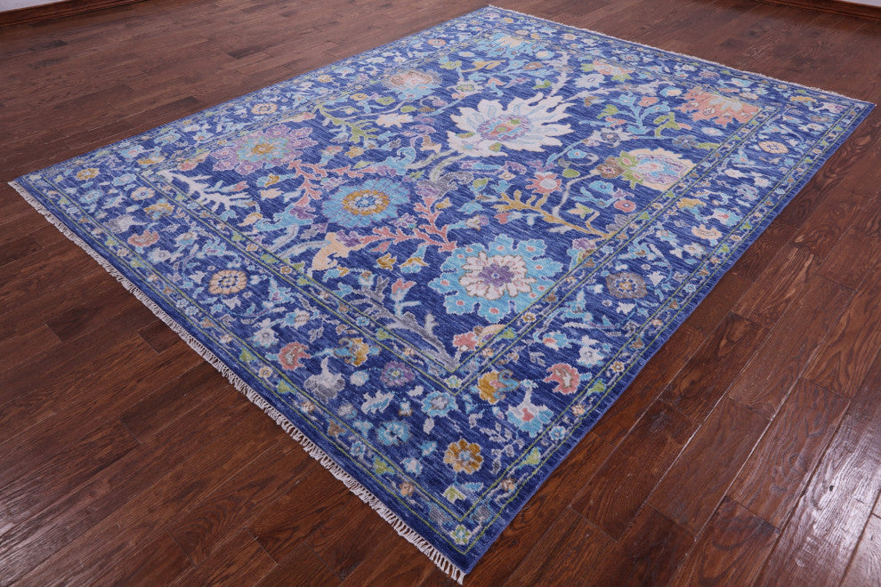 Turkish Oushak Hand Knotted Wool Rug 7' 10" X 10' 1" - Q15638