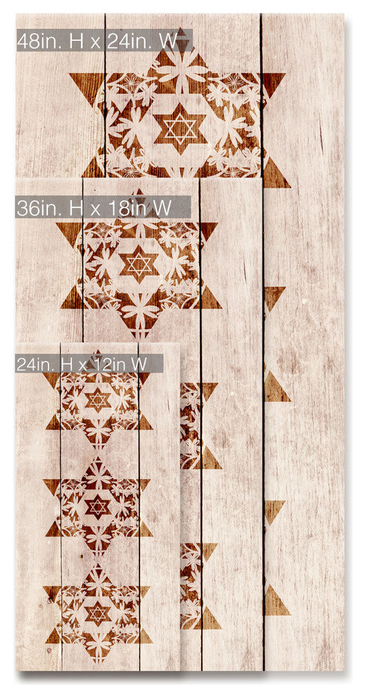 Ready2HangArt Inspirational 'Star of David X' Wrapped Canvas Wall Art