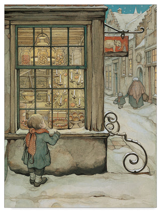 Anton Pieck 'Child At The Bakery' Canvas Art