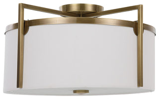 Uttermost Colfax Brass 3-Light Semi Flush