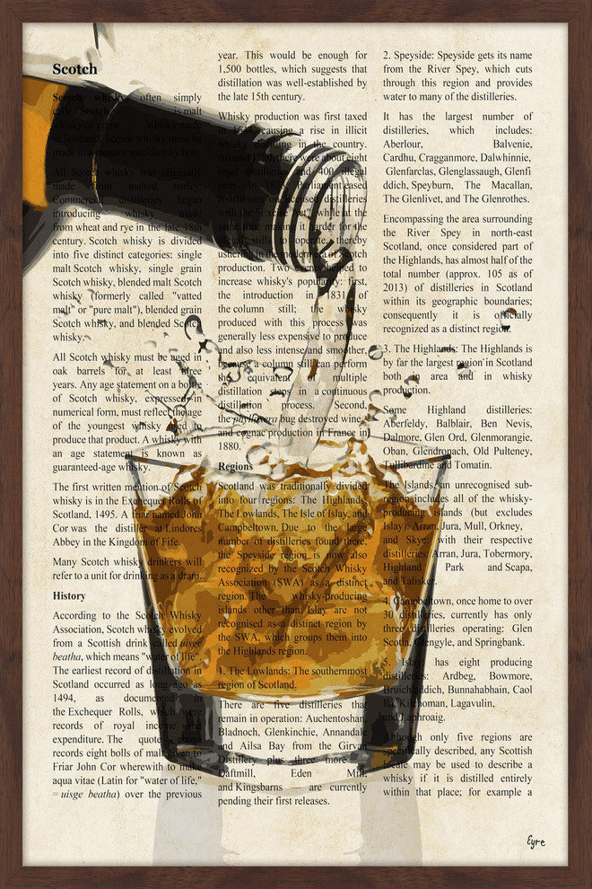"Amber Happiness" Framed Painting Print, 20"x30"