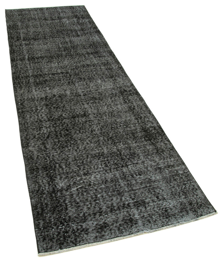 Rug N Carpet - Handmade Turkish 2' 11" x 9' 7" Vintage Floor Runner Rug