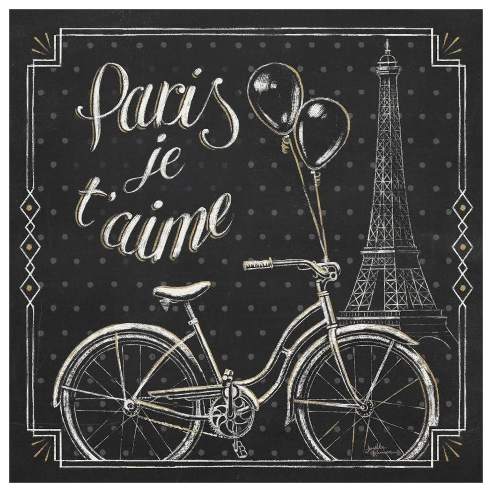 "Vive Paris VII" Digital Paper Print by Janelle Penner, 38"x38"