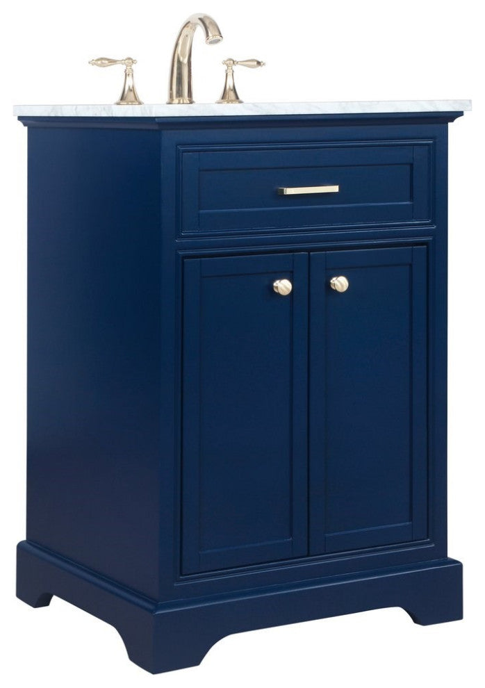 Elegant Decor Americana Bathroom Vanity Blue