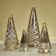 Stella 17" Tall Antique Glass LED Tabletop Holiday Tree, Gold