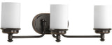 Progress Lighting Glide 3-Light, Rubbed Bronze Bath and Vanity