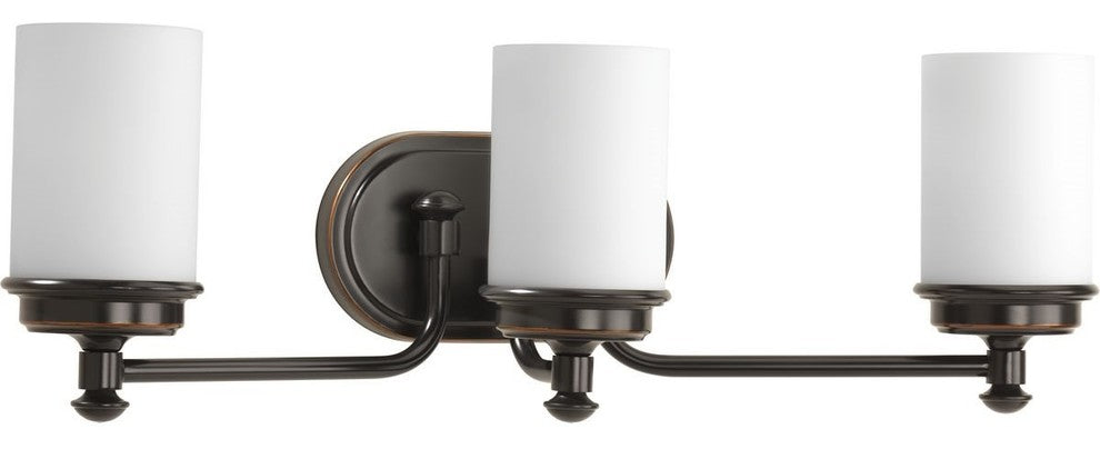 Progress Lighting Glide 3-Light, Rubbed Bronze Bath and Vanity