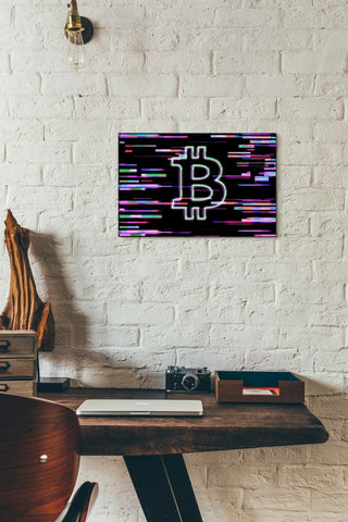 Epic Graffiti "Bitcoin Life" Giclee Canvas Wall Art, 18"x12"