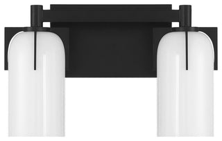 Caldwell 2-Light Bathroom Vanity Light, Matte Black