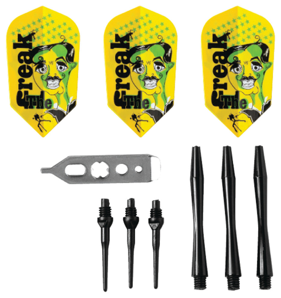 Freak Soft Tip Darts, Knurled and Grooved Barrel, 18 Grams