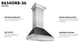 Ducted DuraSnow Stainless Steel Range Hood with Oil Rubbed Bronze Shell