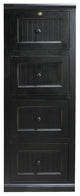 Eagle Furniture Coastal 4-Drawer File Cabinet, Smokey Blue
