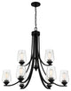 Minka-Lavery 4929-66A, 9-Light Chandelier, Shyloh, Coal