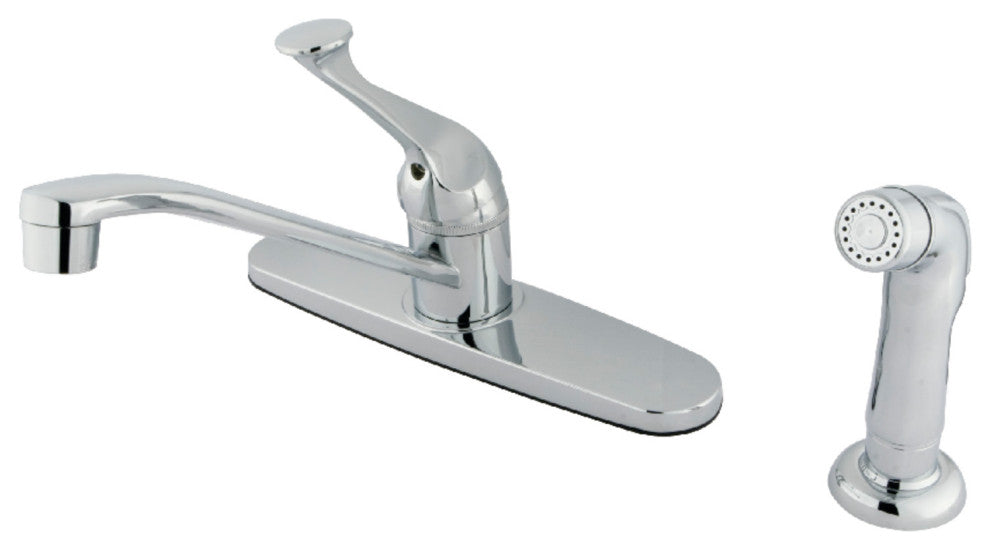 Kingston Brass KB572SP 8" Centerset Kitchen Faucet, Polished Chrome