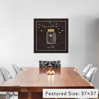 "Firefly Glow I" by All That Glitters, 18x18x1.5