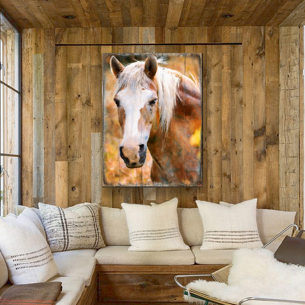 Horsehead Art Wooden Wall Art, Medium 18x12