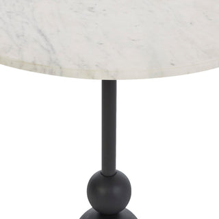 Corrine Aluminum Side Table, Matte Black