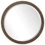 Uttermost Wayde Gold Bark Round Mirror