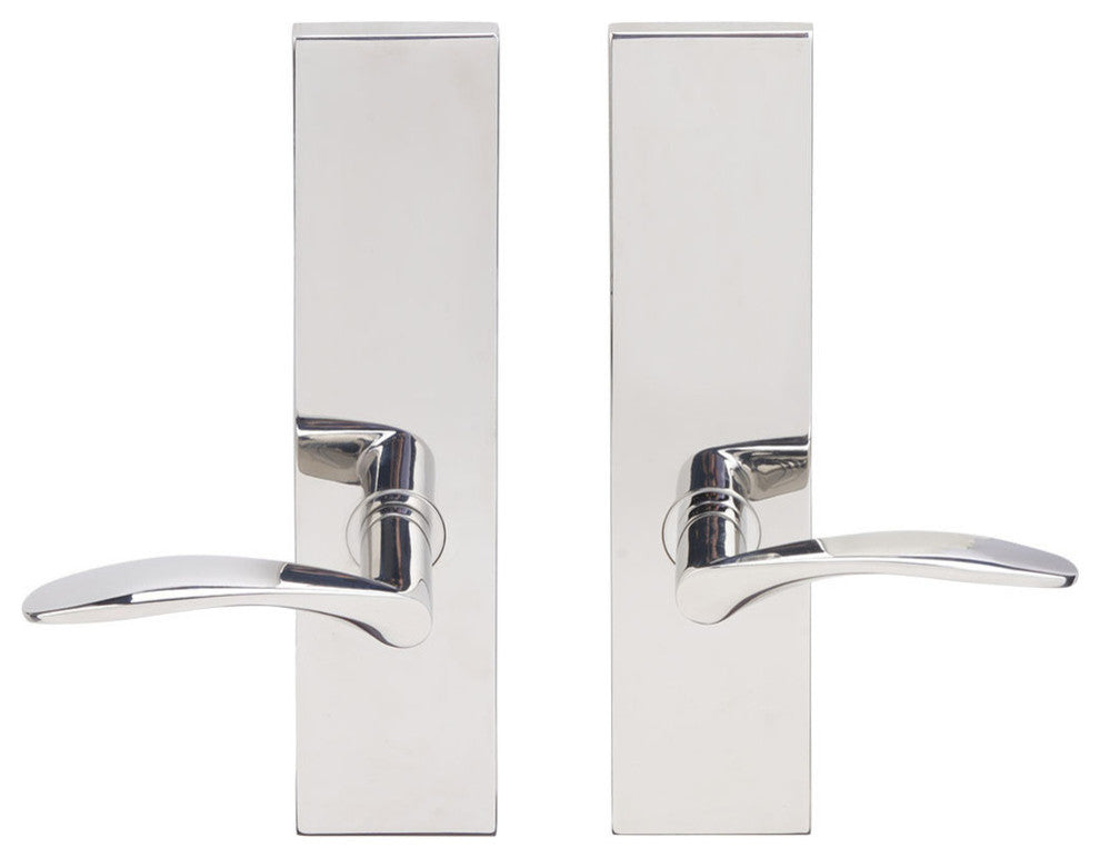 Crest Lever, Full Dummy Tubular Pair, Right Hand, Polished Stainless Steel
