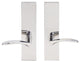 Crest Lever, Full Dummy Tubular Pair, Right Hand, Polished Stainless Steel