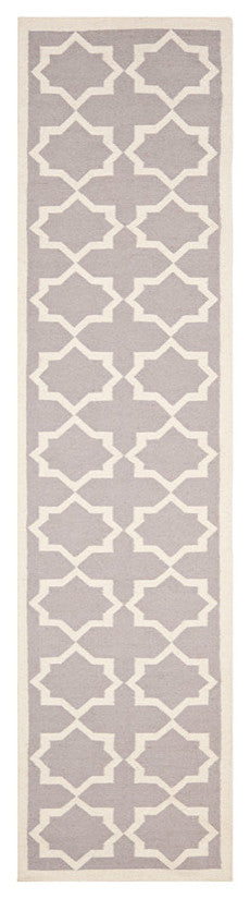 Safavieh Dhurries Dhu549G Gray, Ivory Area Rug