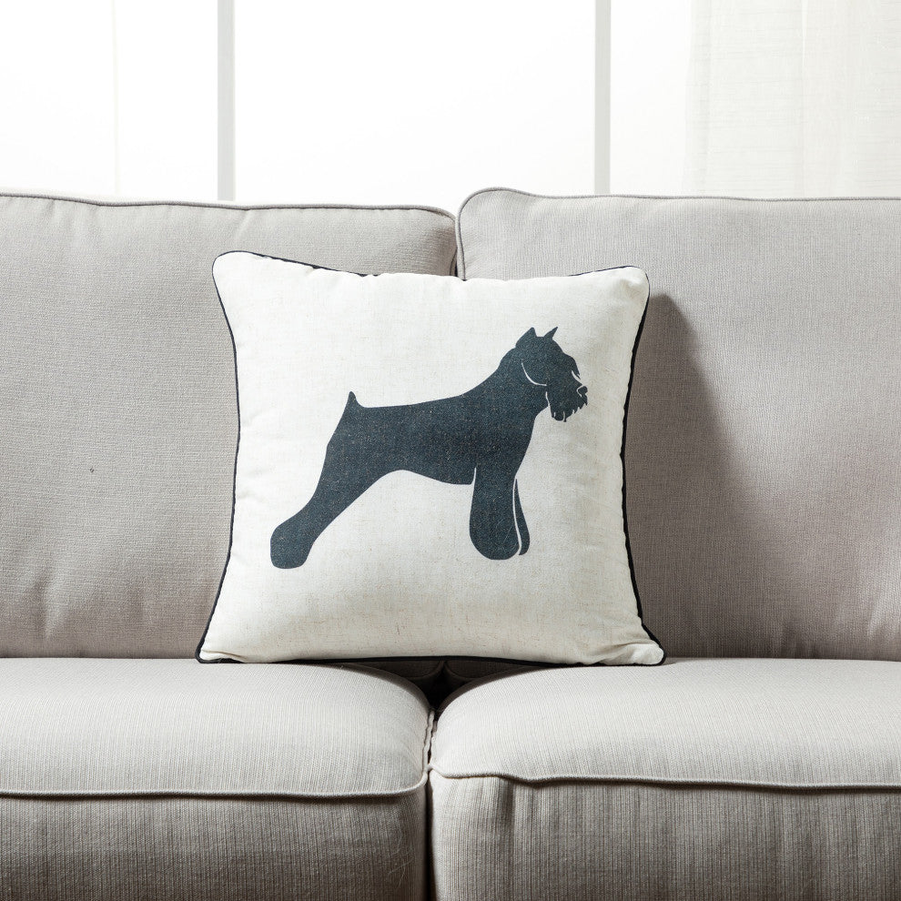 Home and Dog Throw Pillow, Set of 2, Airedale Terrier