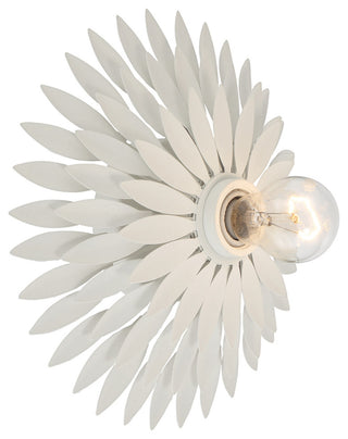 Crystorama Lighting Group 500W Broche 11\" Tall Wall Sconce - Matte White