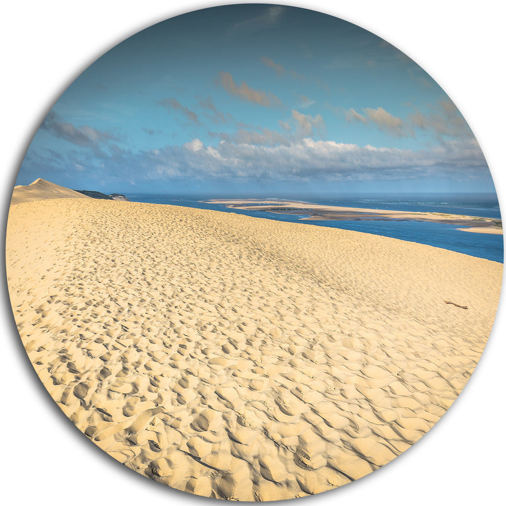 Dune Of Pyla, Landscape Photography Round Wall Art, 11"