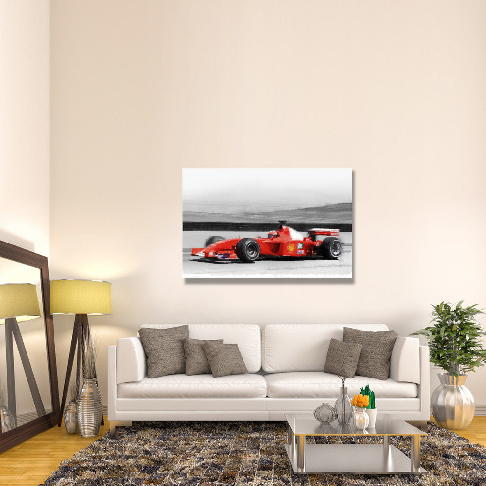 "Ferrari F1 Laguna Seca Watercolor" Fine Art Print