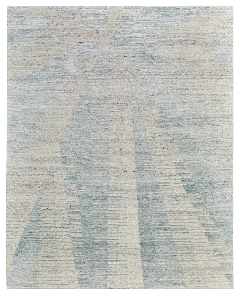 Evie R69CH Modern/Casual/Global Area Rug, Mint/Ivory, 8'6"x11'6"