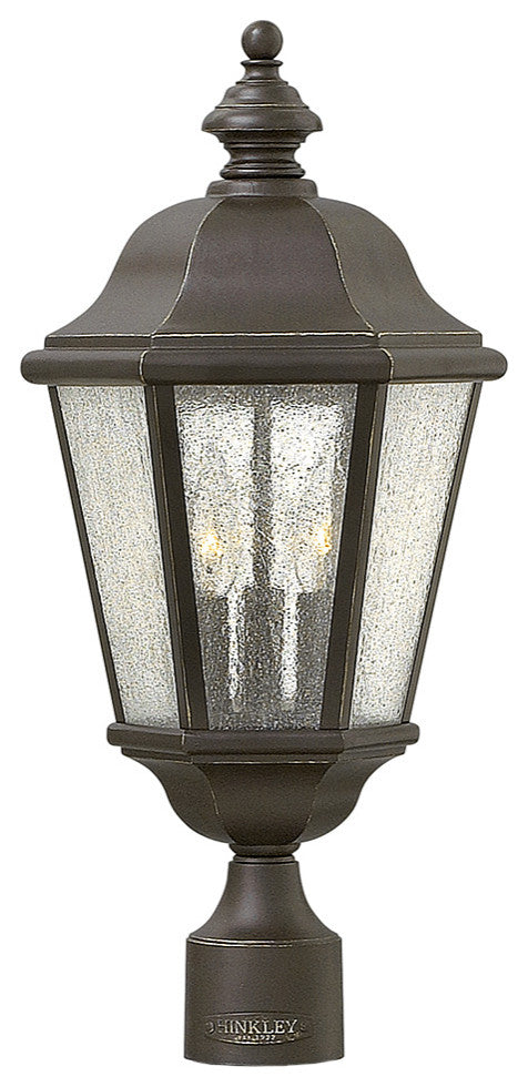 Hinkley Edgewater Large Post Top Or Pier Mount Lantern, Oil Rubbed Bronze