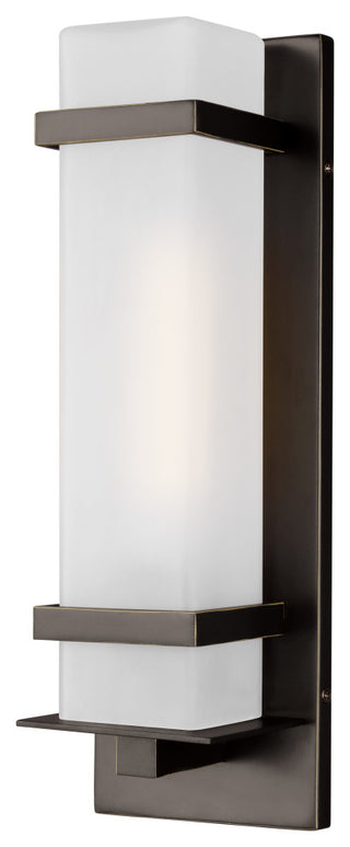 Alban Small 1-Light Outdoor Wall Lantern, Antique Bronze