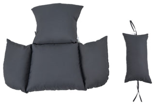 Kingman Basket Swing Basket Egg Chair with Stand