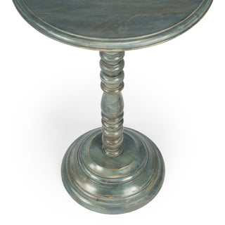 Butler Artifacts Gray Pedestal Accent Table