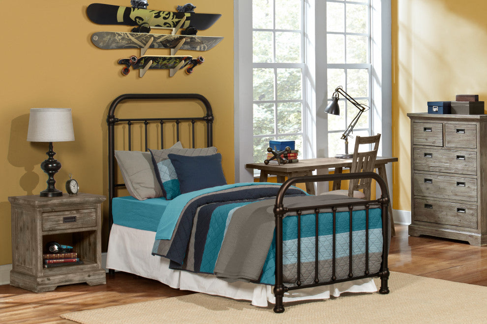 Hillsdale Kirkland Metal Twin Bed With Metal Frame