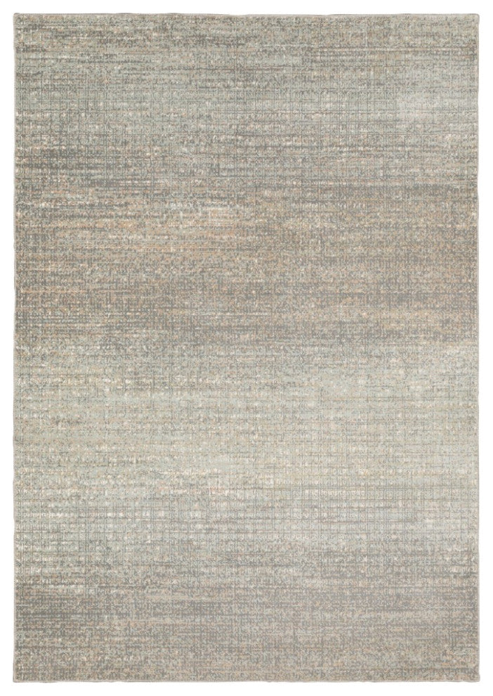 HomeRoots 5' x 8' Gray Green Abstract Confetti Indoor Area Rug