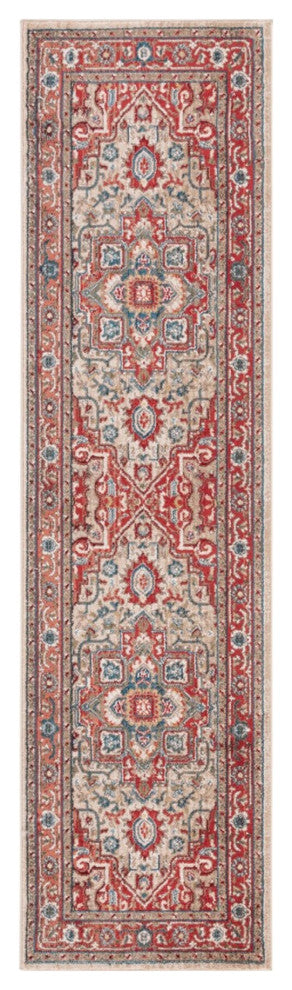 Safavieh Lauren Ralph Lauren Collection LRL1298 Rug, Red/Beige, 2'2"x12'