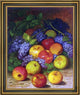 William Mason Brown Apples and Lilacs Framed Premium Canvas Print, 20"x25"