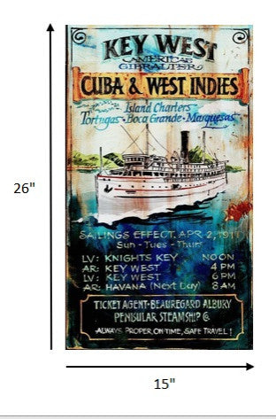 Key West Island Charters Wall Decor