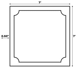 Pata Hand Woven Chunky Jute Light Ivory 7' Square Area Rug