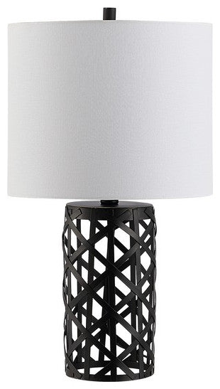 Safavieh Berny Iron Table Lamp, Black