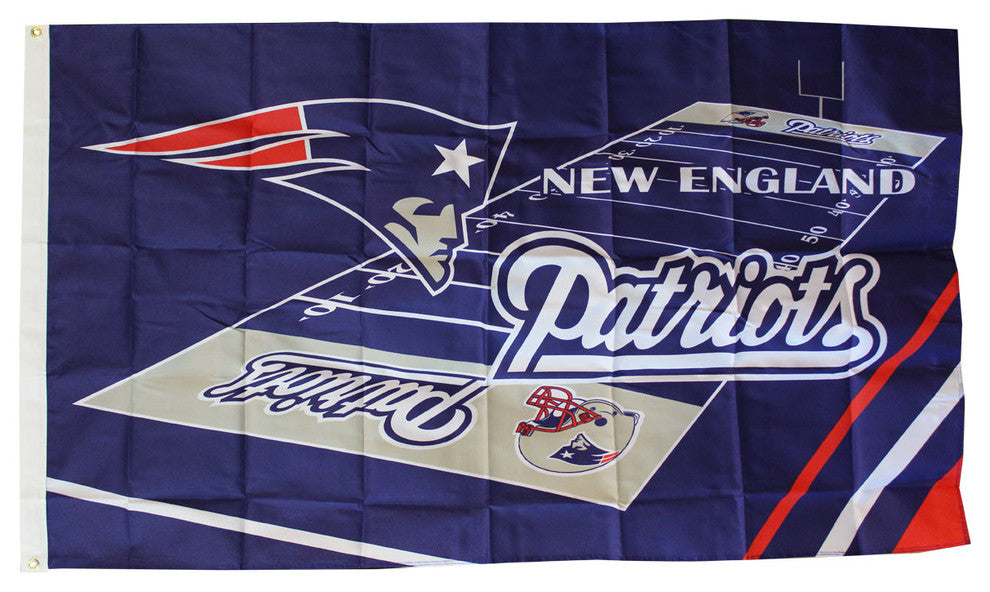 New England Patriots - 3' x 5' NFL Polyester Flag (Field Design)