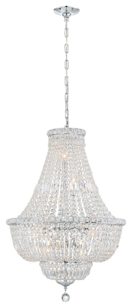 Crystorama Lighting Group ROS-A1009-CL-MWP Roslyn 9 Light 22"W - Polished