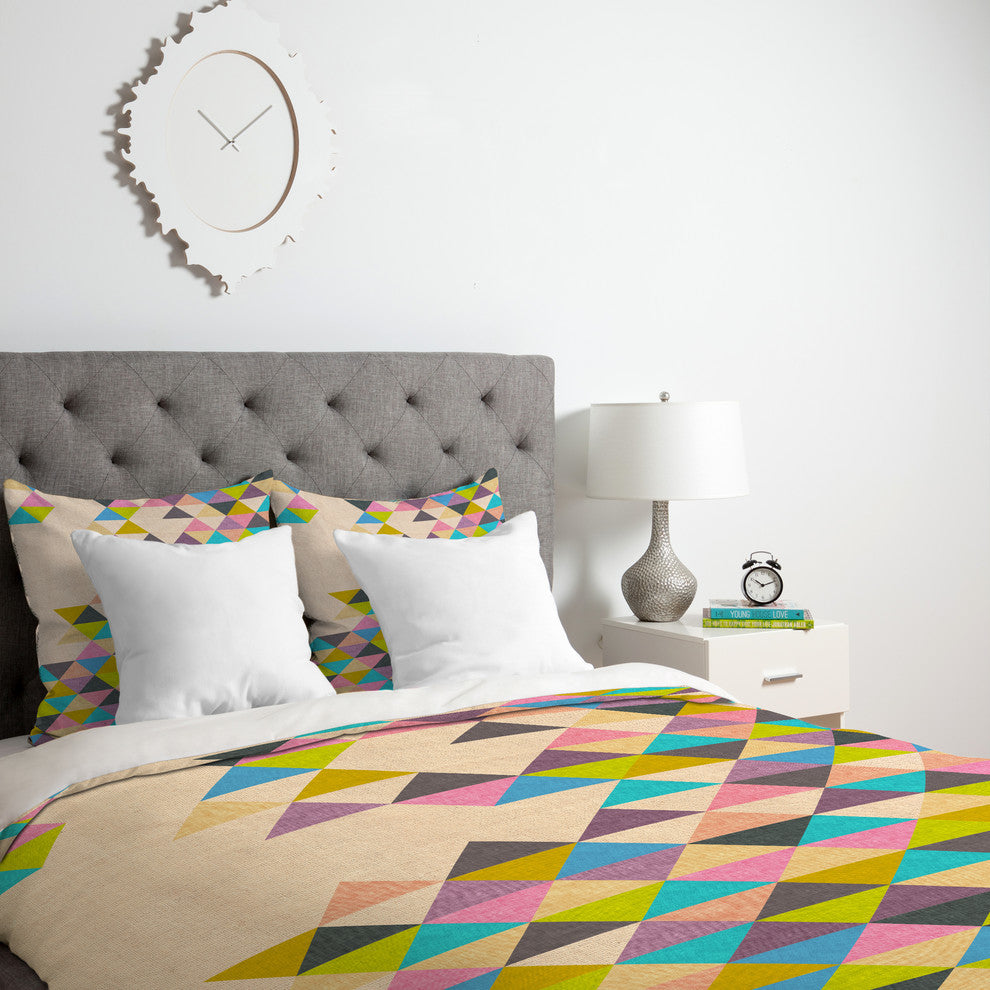 Deny Designs Bianca Green Completely Incomplete Duvet Cover - Lightweight