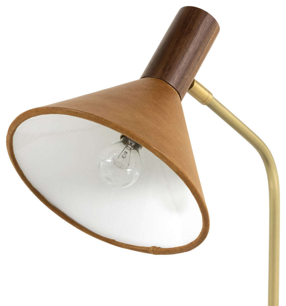 Cullen Task Lamp-Natural Walnut