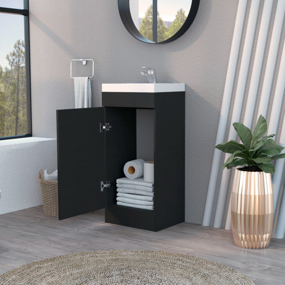 Toledo Bathroom Vanity, Black