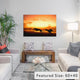 "Greyhounds On Beach At Sunset" Wrapped Canvas Print, 26x18x1.5