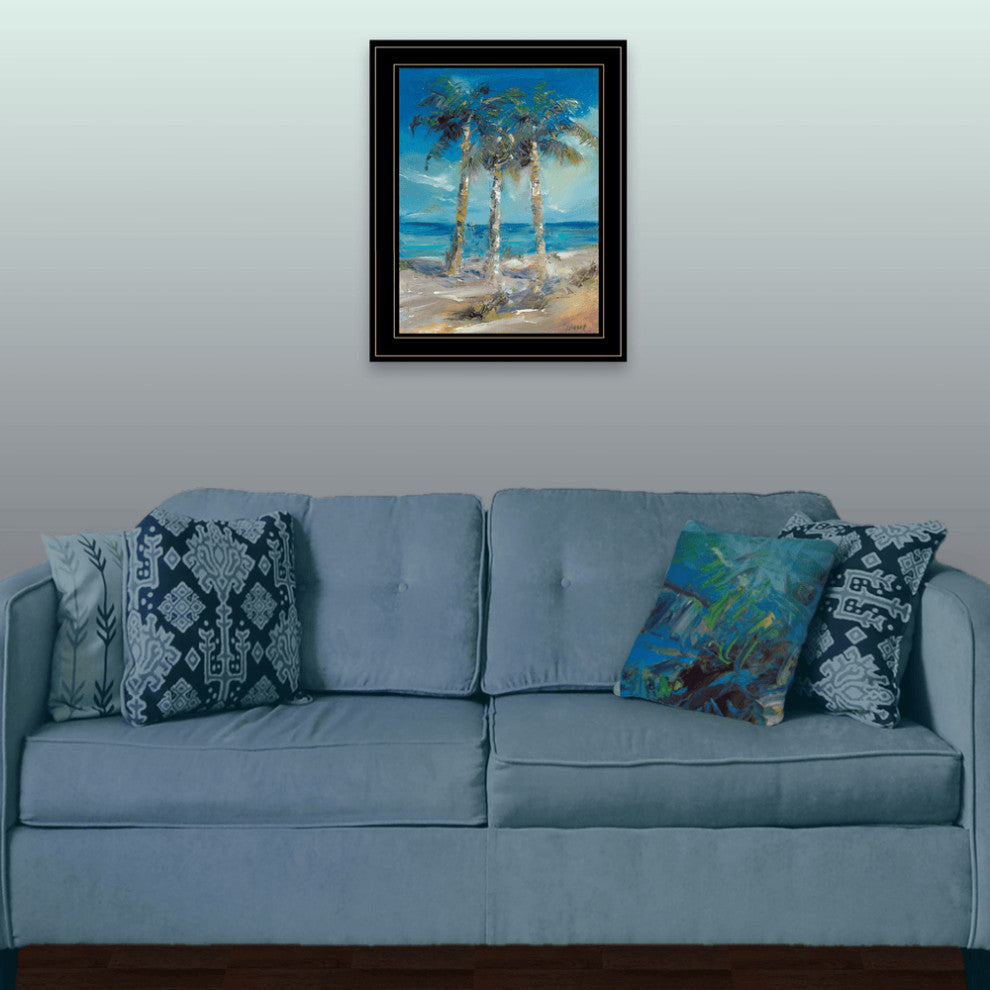 Threes Company 4 Black Framed Print Wall Art