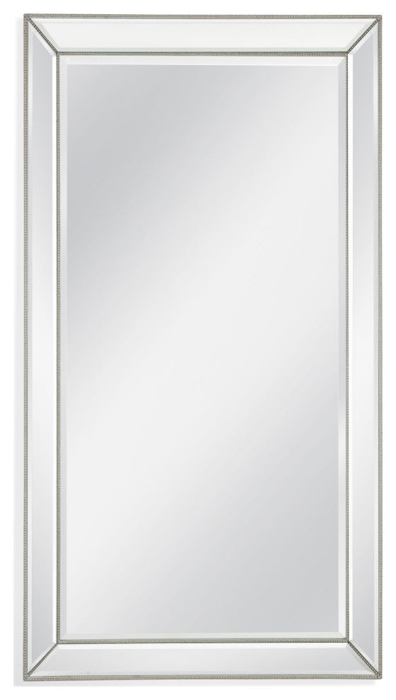 Ashley Floor Mirror - White/Silver